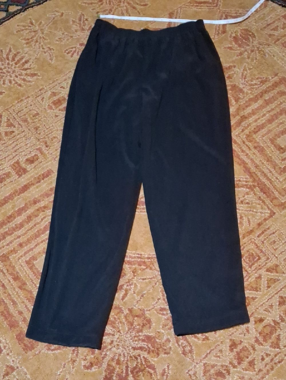 Briggs New York Black Wide-Leg Pull-On Trousers (Jea101)